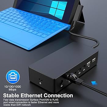 Microsoft - Surface Laptop Go HTT-00020 プラチナ Dockあり Amazon.com: Surface Dock, Surface Pro Docking Station with